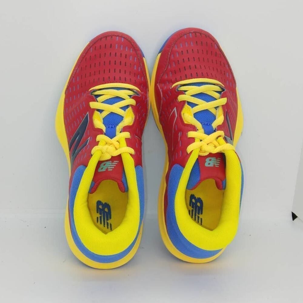 New Balance 696v4 Girl's Blue/Red/Yellow Tennis Sneakers - Size: 4.5 - Picture 3 of 6